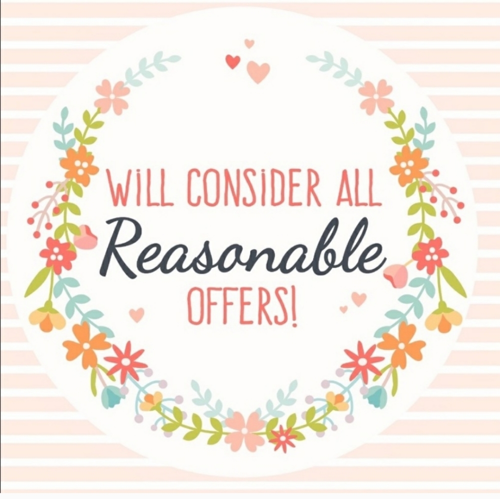 I will consider all reasonable offers 💜